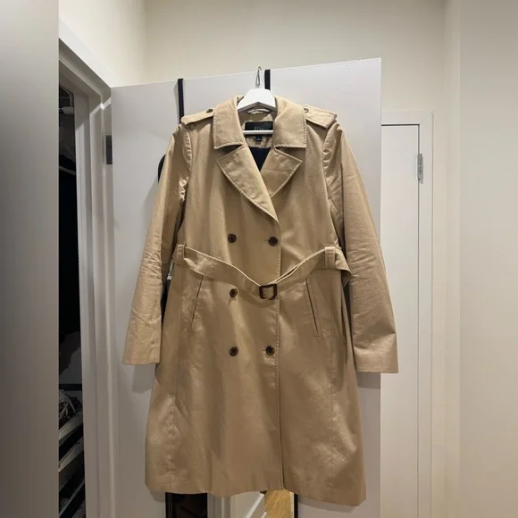 J. Crew Beige Trench Coat - Picture 4 of 6